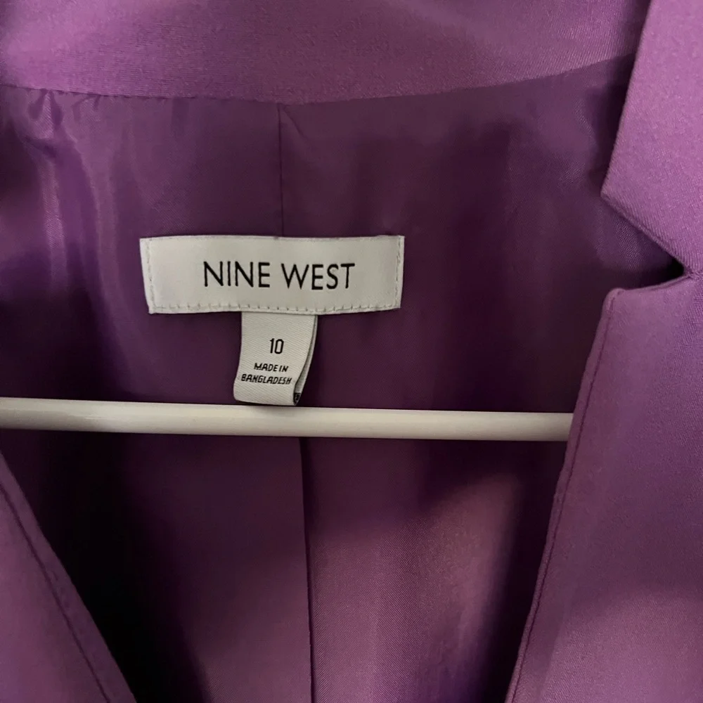 Nine West Purple Blazer size 10 - Picture 5 of 6